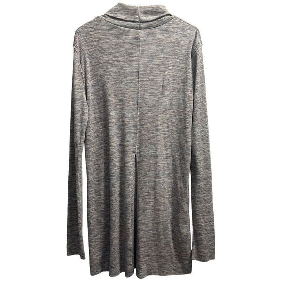 Free People We the Free Stone Cold Ivory Multi Turtleneck Tunic Top SZ.L - Picture 3 of 7